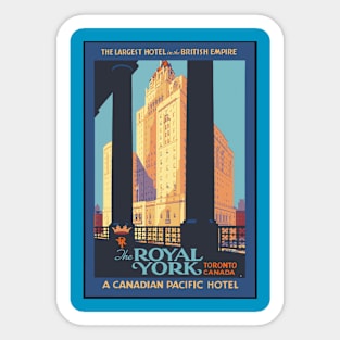 Vintage Poster Royal York Sticker